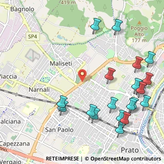 Mappa Via Montalese, 59100 Prato PO, Italia (1.4145)
