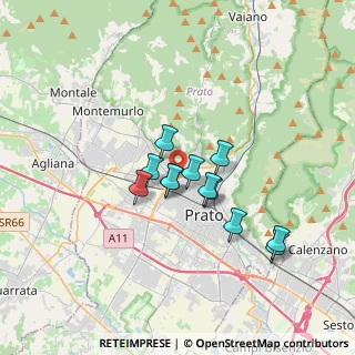 Mappa Via Montalese, 59100 Prato PO, Italia (2.61167)