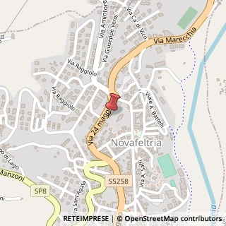 Mappa Piazza Donato Bramante, 37, 47863 Novafeltria, Rimini (Emilia Romagna)