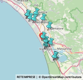 Mappa Via Vittorio Veneto, 55041 Camaiore LU, Italia (6.28429)