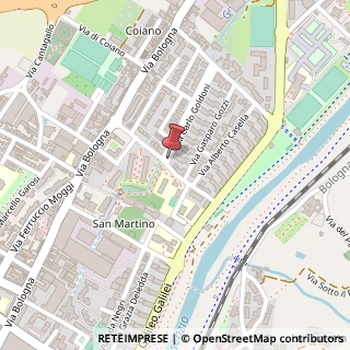 Mappa Via Carlo Goldoni, 8, 59100 Prato, Prato (Toscana)