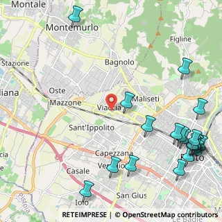 Mappa Via Monte Tomba, 59100 Prato PO, Italia (3.193)