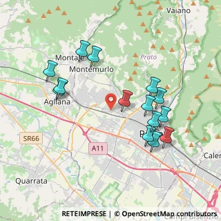 Mappa Via Monte Tomba, 59100 Prato PO, Italia (3.92143)