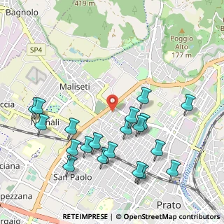 Mappa Via Volturno, 59100 Prato PO, Italia (1.1615)