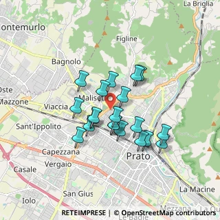 Mappa Via Volturno, 59100 Prato PO, Italia (1.3925)