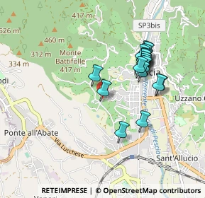 Mappa Via di Collecchio, 51017 Pescia PT, Italia (0.856)