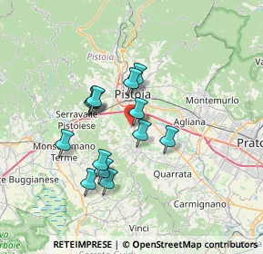 Mappa Via Vecchia Casalina, 51100 Pistoia PT, Italia (5.85077)