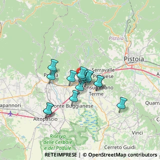 Mappa Viale Carristi D'Italia, 51016 Montecatini Terme PT, Italia (5.26857)