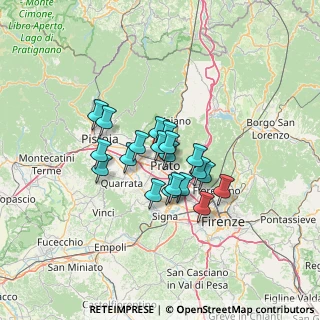 Mappa Via Arno, 59100 Prato PO, Italia (9.338)