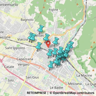 Mappa Via Arno, 59100 Prato PO, Italia (1.4965)