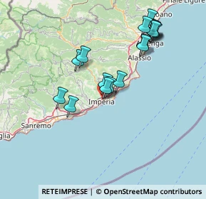 Mappa Via Privata Risso, 18100 Imperia IM, Italia (14.92412)