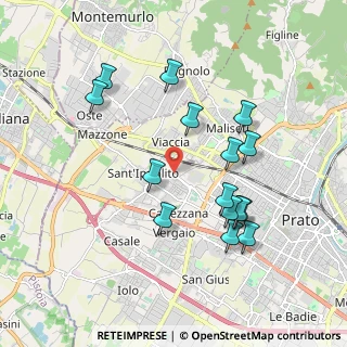 Mappa Via Augusto Alfani, 59100 Prato PO, Italia (1.91667)