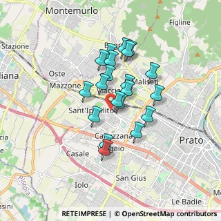 Mappa Via Augusto Alfani, 59100 Prato PO, Italia (1.3745)