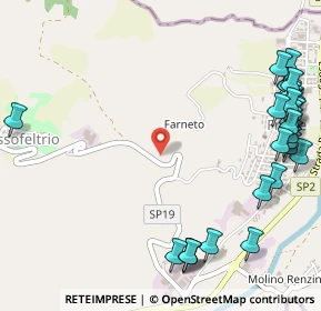 Mappa SP 19, 61013 Sassofeltrio PU, Italia (0.77931)