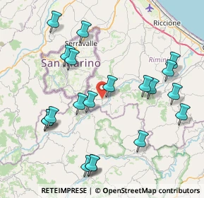 Mappa SP 19, 61013 Sassofeltrio PU, Italia (9.0825)