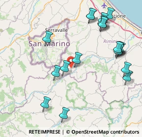 Mappa SP 19, 61013 Sassofeltrio PU, Italia (9.7025)