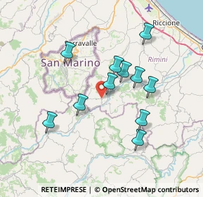Mappa SP 19, 61013 Sassofeltrio PU, Italia (6.54091)