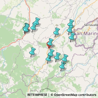 Mappa Via Piave, 47863 Novafeltria RN, Italia (7.42)