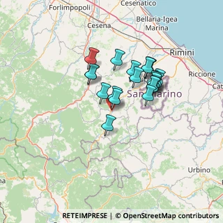 Mappa Via Piave, 47863 Novafeltria RN, Italia (11.0585)
