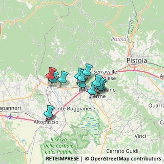 Mappa Viale Mario Bustichini, 51016 Montecatini Terme PT, Italia (4.80643)