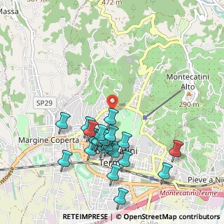 Mappa Viale Mario Bustichini, 51016 Montecatini Terme PT, Italia (1.062)