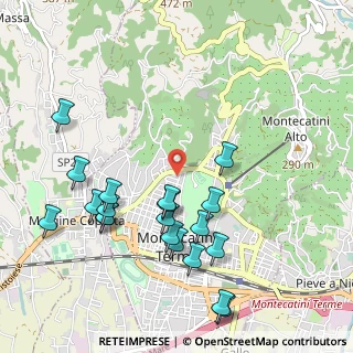 Mappa Viale Mario Bustichini, 51016 Montecatini Terme PT, Italia (1.145)