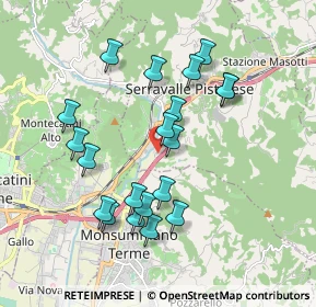 Mappa Via Treggiaia, 51034 Serravalle Pistoiese PT, Italia (1.813)