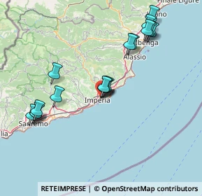 Mappa Via Antonio Vivaldi, 18100 Imperia IM, Italia (16.16824)