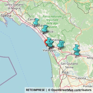 Mappa Viale Cristoforo Colombo, 55049 Lido di Camaiore LU, Italia (10.10182)