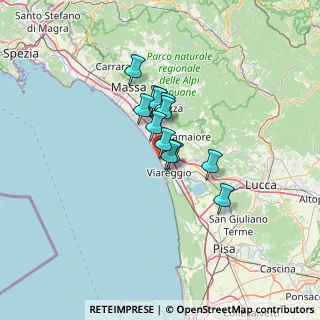 Mappa Viale Cristoforo Colombo, 55049 Lido di Camaiore LU, Italia (8.305)