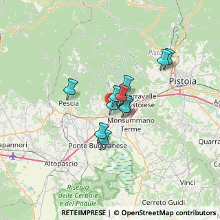 Mappa Piazzale delle Fiamme Gialle, 51016 Montecatini Terme PT, Italia (4.63273)