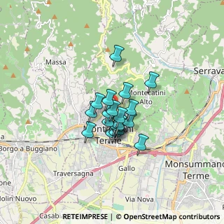 Mappa Piazzale delle Fiamme Gialle, 51016 Montecatini Terme PT, Italia (1.0145)
