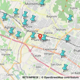 Mappa Via Brasimone, 59100 Prato PO, Italia (2.89857)