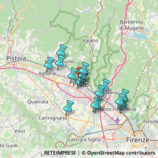Mappa Via Guido Benincasa, 59100 Prato PO, Italia (6.16833)