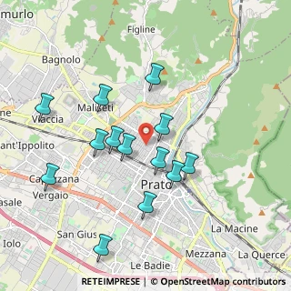 Mappa Via Guido Benincasa, 59100 Prato PO, Italia (1.86385)