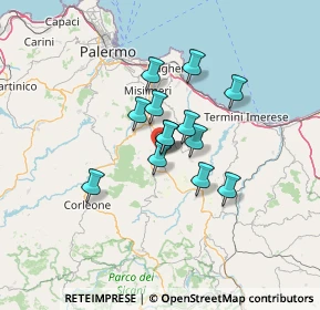 Mappa Via dalla Chiesa Carlo Alberto, 90030 Villafrati PA, Italia (9.95308)