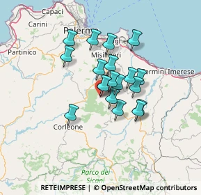 Mappa Via Liberta, 90030 Godrano PA, Italia (10.59)