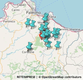 Mappa Via Liberta, 90030 Godrano PA, Italia (9.5165)
