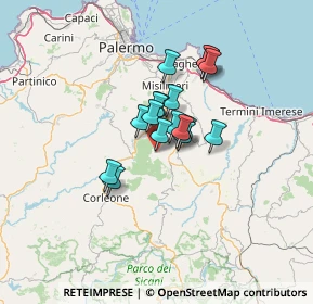 Mappa Via Liberta, 90030 Godrano PA, Italia (9.38059)