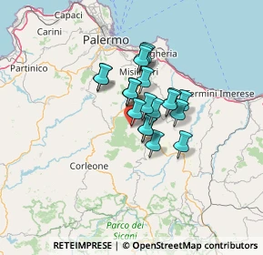 Mappa Via Liberta, 90030 Godrano PA, Italia (9.0785)