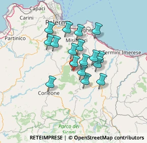 Mappa Via Giuseppe Garibaldi, 90030 Godrano PA, Italia (11.35412)