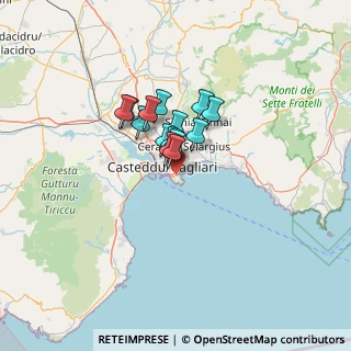 Mappa Via Favonio, 09126 Cagliari CA, Italia (8.44929)