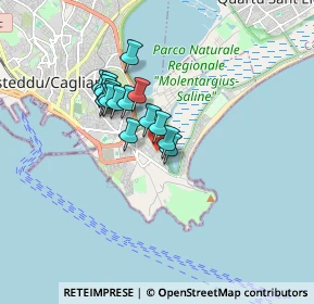 Mappa Via del Sestante, 09126 Cagliari CA, Italia (1.35813)