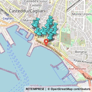 Mappa Viale Cristoforo Colombo, 09125 Cagliari CA, Italia (0.355)