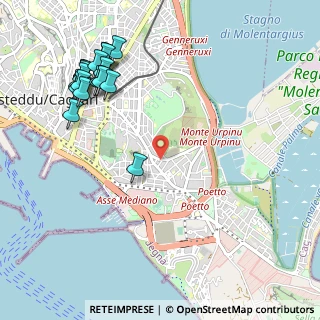 Mappa Via dei Passeri, 09126 Cagliari CA, Italia (1.4295)