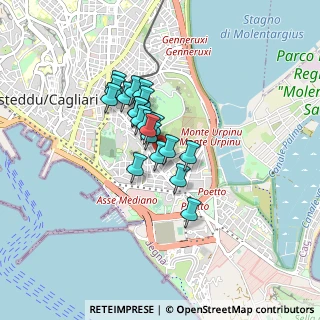 Mappa Via dei Passeri, 09126 Cagliari CA, Italia (0.624)