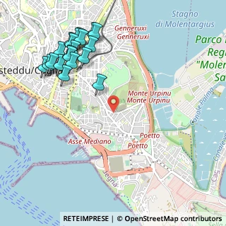 Mappa Via dei Passeri, 09126 Cagliari CA, Italia (1.3965)