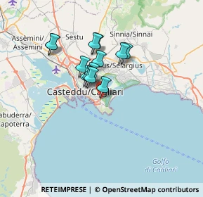 Mappa Viale la Palma, 09126 Cagliari CA, Italia (5.63077)