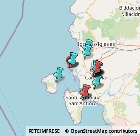 Mappa Via Oristano, 09010 Portoscuso SU, Italia (11.1475)