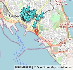 Mappa Calata Mercedari, 09125 Cagliari CA, Italia (1.0925)